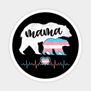 Protect Trans Kid Mama Bear Transgender LGBT Pride Month Magnet